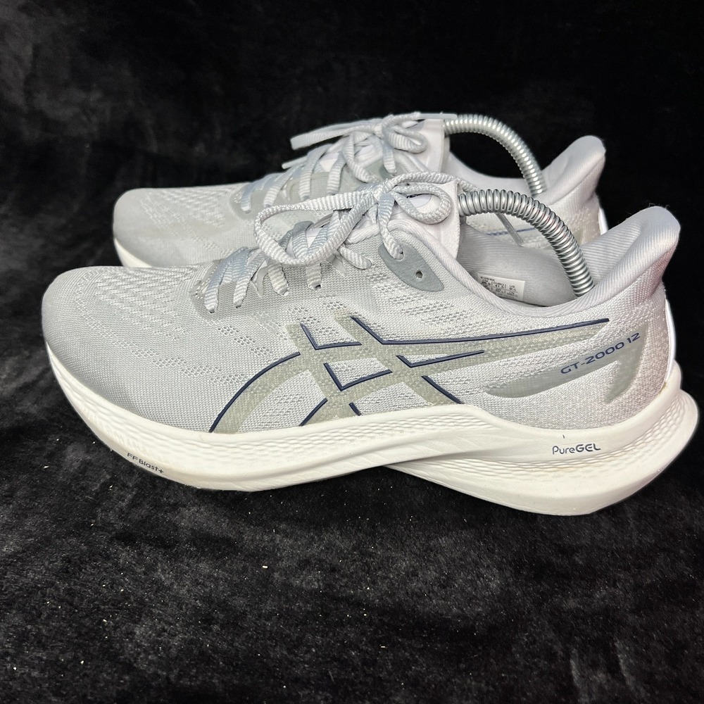 Asics GT-2000 12 1012B506 Womens US 9.5 Running Shoes Gray Athletic Sneakers
